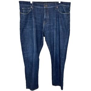 Lucky Brand 221 Straight Jeans Mens Size 40x30 Blue Original Medium Wash Denim